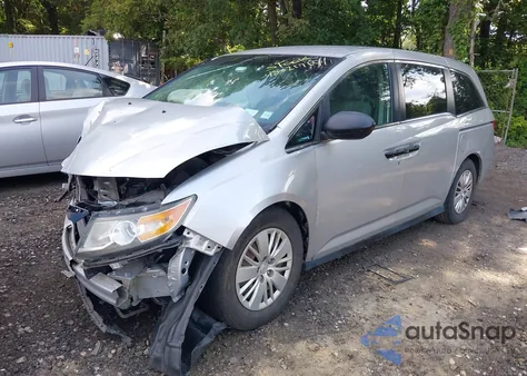 2014 Honda Odyssey Lx из США, поврежденный, VIN 5FNRL5H22EB110087